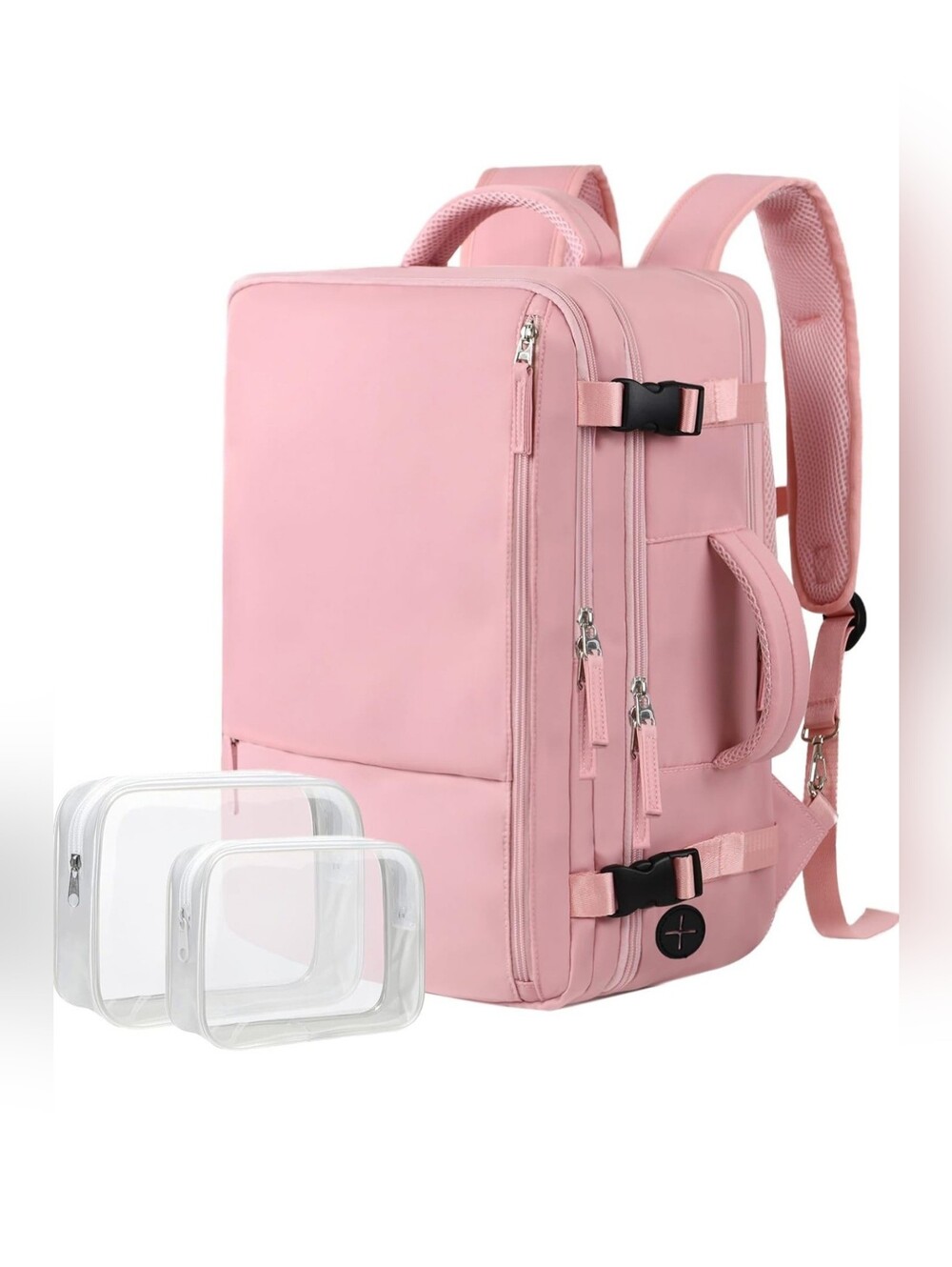 Pink Women's Multi-Compartment Backpack